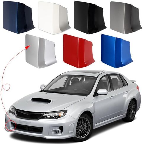 غطاء خطاف السحب الأمامي قبعة القطر القطر من أجل سوبارو Impreza WRX STI 2011 2012 2013 2014 57731FG330 غطاء المقطورة (الأزرق الفاتح ، جانب الركاب الأيمن) in Saudi Arabia