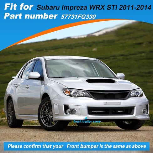 غطاء خطاف السحب الأمامي قبعة القطر القطر من أجل سوبارو Impreza WRX STI 2011 2012 2013 2014 57731FG330 غطاء المقطورة (الأزرق الفاتح ، جانب الركاب الأيمن) in Saudi Arabia
