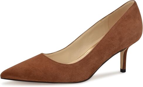 Nine West Women's Arlene Pump, Cognac Suede 121, 11 in Saudi Arabia
