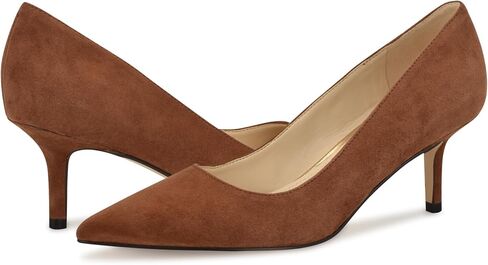 Nine West Women's Arlene Pump, Cognac Suede 121, 11 in Saudi Arabia
