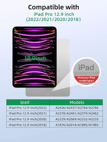 2 Pack Screen Protector for iPad Pro 11 Inch 2024 M4 (5th Generation),9H Hardness Tempered Glass Film for iPad Pro 5th 11 Inch,Case Friendly,Touch Sensitive,Anti-Scratch,Bubble Free（Clear） in Kuwait