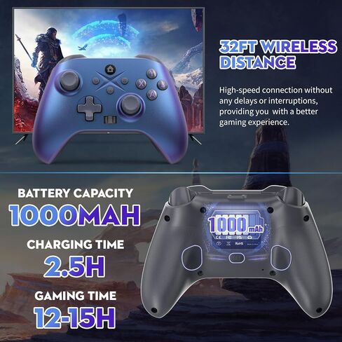 وحدة تحكم سلكية Lenisuole لحزمة Xbox 360 1 ، متوافقة مع Xbox 360/360 S/360 E ، مع مقبس سماعة رأس مزدوج ، 2.5 مم in Kuwait