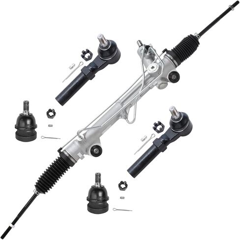 Detroit Axle - 5pc Front Rack and Pinion Kit for Ford 1994-2004 Mustang Power Steering Rack and Pinion Outer Tie Rods Lower Ball Joints 1995 1996 1997 1998 1999 2000 2001 2002 2003 Replacement in Saudi Arabia