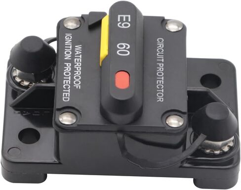 30A Circuit Breaker for Boat Trolling Motor Marine ATV Vehicles Stereo Audio Battery Solar System, Waterproof Manual Reset Switch, DC 12V-48V (30 Amp) in Kuwait