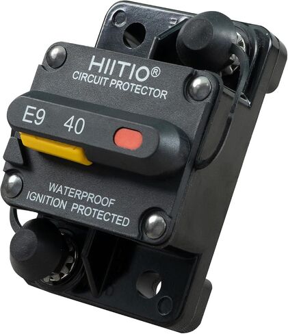 30A Circuit Breaker for Boat Trolling Motor Marine ATV Vehicles Stereo Audio Battery Solar System, Waterproof Manual Reset Switch, DC 12V-48V (30 Amp) in Kuwait
