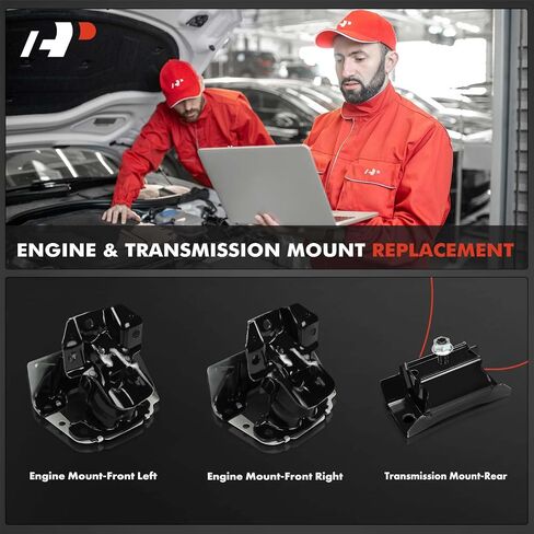 A-Premium 3PCS Engine Motor Mount and Transmission Mount Set Compatible with Chevrolet Silverado 1500 2007-2013, Silverado 1500 Classic 2007 & GMC Sierra 1500 2007-2013, Sierra 1500 Classic, 4.3L, RWD in Saudi Arabia