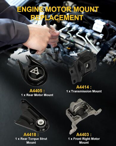 محرك محرك OCPTY ومجموعة MOTEL MOUNT متوافقة مع MAZDA 5 2006 2007 2009 2008 2010 L4 2.3L ، ناقل حركة أوتوماتيكي ، 4 PCS # BP4S39040A ، BP4S39040B in Saudi Arabia