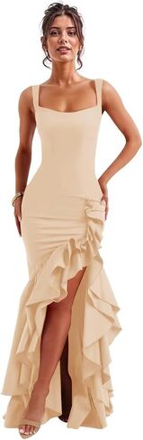 Ruffle Satin Prom Dress for Women 2025 Corset Long Formal Cocktail Party Gown in Saudi Arabia