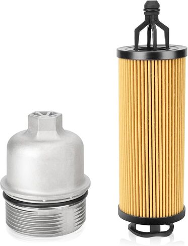 917-190 Upgrade Aluminum Engine Oil Filter Housing Cap with Oil Filter Compatible with Dodge 200 300 Jeep Wrangler Chrysler Challenger Ram 1500 ProMaster 3.6L OE# 68191350AA, 68191349AA, ‎68191349AC in Saudi Arabia