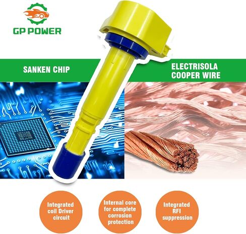 IGNITION COIL UF400 UF242 30520PGKA01 30520P8EA01 SET OF 6 COMPATIBLE WITH Acura CL EL MDX RL TL Honda Accord GEN 7 Civic Odyssey Pilot Ridgeline Saturn Vue 1.7 L4 3.0 3.2 3.5 3.7 V6 in Saudi Arabia