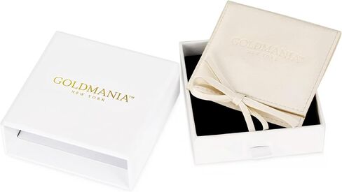 10K حقيقية من الذهب الأبيض ، طوق ، مجموعة من Goldmania - الأطواق الكلاسيكية الرقيقة - النمط اليومي خفيف الوزن - مجموعة من 2 - 2 مم in Saudi Arabia