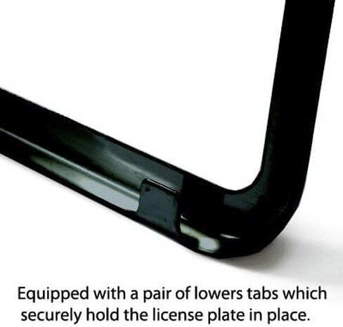 Au-TOMOTIVE GOLD Laser Etched License Plate Frame for Cadillac Cadillac (Black) in Saudi Arabia