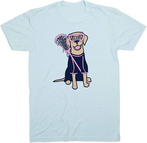 Girls Lacrosse Lily The Lacrosse Dog Short Sleeve T-Shirt | Girls Lacrosse Tee | Youth and Adult Sizes in Saudi Arabia