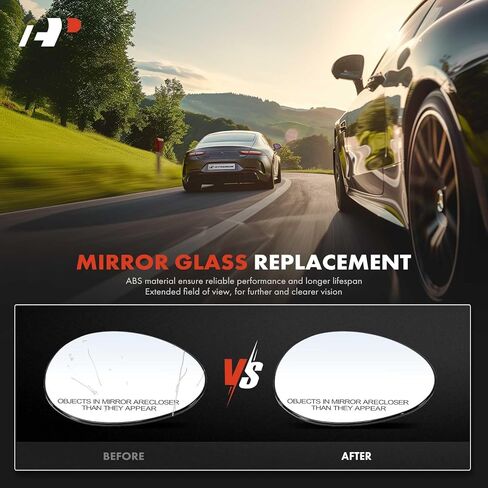 A -premium جانب الراكب الأيمن من الزجاج المدفئ مع لوحة الدعم - متوافق مع Mini Cooper 2007-2015 - عرض الجانبي الخارجي مرآة محدبة in Saudi Arabia