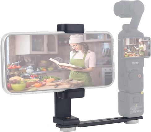 حامل هاتف لـ DJI Osmo Pocket 3، محول توسيع ملحقات الجيب 3 مع فتحة خيط 1/4 بوصة تستخدم مع حامل ثلاثي القوائم وقضيب تمديد in Kuwait