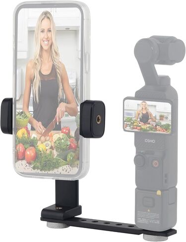 حامل هاتف لـ DJI Osmo Pocket 3، محول توسيع ملحقات الجيب 3 مع فتحة خيط 1/4 بوصة تستخدم مع حامل ثلاثي القوائم وقضيب تمديد in Kuwait