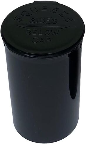 720 Pack Black DRAM 19 Pop Top - Airtight Vials - Plastic Medical Grade Prescription, Bulk Pack in Saudi Arabia