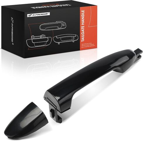 A-Premium Rear Left Driver Side Exterior Door Handle Compatible with Kia Spectra 2004-2009, Spectra5 2005-2009, Primed Black in Saudi Arabia