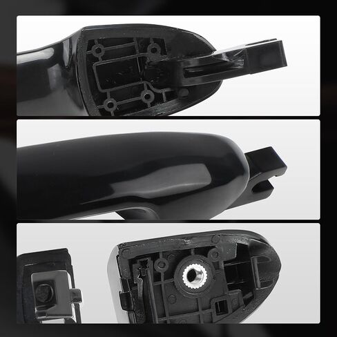 A-Premium Rear Left Driver Side Exterior Door Handle Compatible with Kia Spectra 2004-2009, Spectra5 2005-2009, Primed Black in Saudi Arabia
