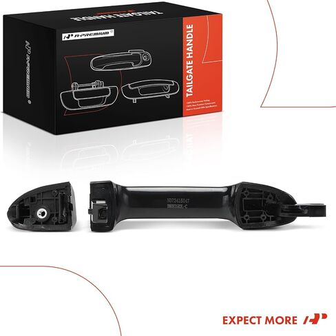 A-Premium Rear Left Driver Side Exterior Door Handle Compatible with Kia Spectra 2004-2009, Spectra5 2005-2009, Primed Black in Saudi Arabia