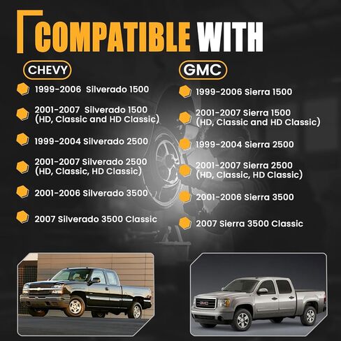 GSPSCN المعادن مقبض باب الكابينة الممتد | لصالح 1999-2007 Chevy Silverado ، GMC Sierra 1500 2500 3500 | السائق الخلفي الخارجي اليسار وجانب المارة اليمنى | استبدال# 15758171 ، 15758172 ， GM1520115 ، GM1521115 in Kuwait