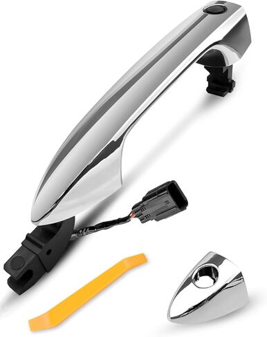 مقبض الباب الخارجي Chrome مناسب لـ Honda Accord 2013-2017 Pilot 2015-2021 مع إدخال المفتاح الذكي ، استبدل 72181T2AF71 72181T2AB71 72184-T2A-G21 الجانب الأيسر الأمامي ، مع ثقب المفتاح in Saudi Arabia