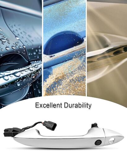 مقبض الباب الخارجي Chrome مناسب لـ Honda Accord 2013-2017 Pilot 2015-2021 مع إدخال المفتاح الذكي ، استبدل 72181T2AF71 72181T2AB71 72184-T2A-G21 الجانب الأيسر الأمامي ، مع ثقب المفتاح in Saudi Arabia