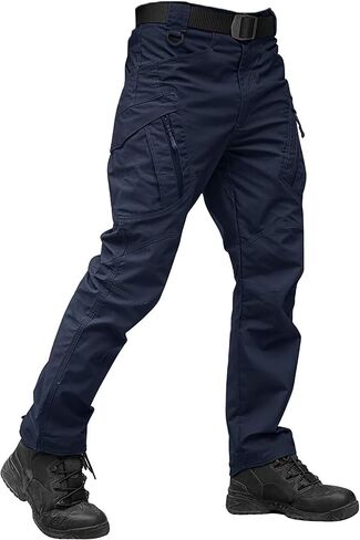 TACVASEN Men's Tactical Pants 9 Pockets Cargo Hiking Pants Lightweight Work Pants for Men Construction Water Resistant in Saudi Arabia
