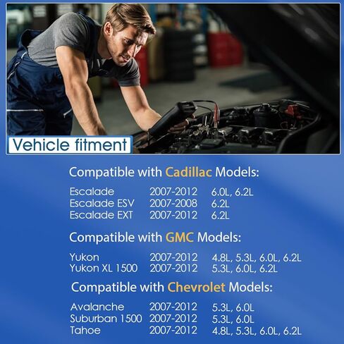 2 PCS مستشعر سرعة العجلة اليسرى/اليمين من أجل شيفروليه 2007-2012 Avalanche Suburban 1500 Tahoe ، GMC 2007-2012 Yukon Yukon XL 1500 ، Cadillac 2007-2012 Escalade ESV Ext # 15229012 in Kuwait