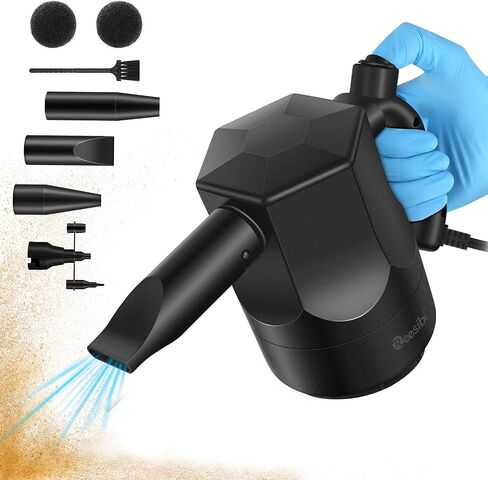 Reesibi Powerful Compressed Air Duster - 130000RPM Brushless Motor, Electric Air Duster for Computers with 4 Battry Indicator, Replace Canned Air Dusters, 7500mAh in Saudi Arabia