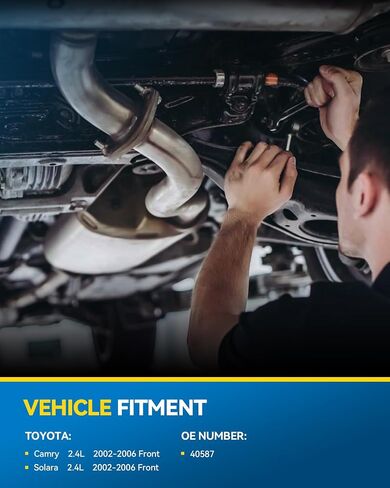 PHILTOP Front Stainless Steel Catalytic Converter Kit w/Heat Shield Compatible with Toyota 2002-2006 Camry/Solara 2.4L Catalytic Converter Replace# 16384, 641518, 40587 (EPA Compliant) in Saudi Arabia