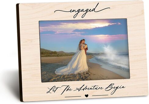 Mr and Mrs 4x6 Picture Frame, Mr and Mrs Gifts, Wedding Gifts for Newlyweds Couples Bride and Groom, Just Married Gifts, Honeymoon Gifts, Wedding Picture Photo Frames for Desk Decor in Kuwait