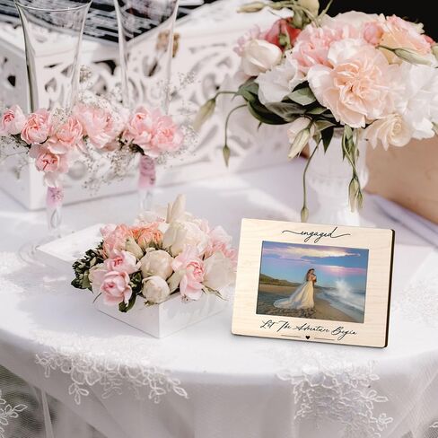 Mr and Mrs 4x6 Picture Frame, Mr and Mrs Gifts, Wedding Gifts for Newlyweds Couples Bride and Groom, Just Married Gifts, Honeymoon Gifts, Wedding Picture Photo Frames for Desk Decor in Kuwait