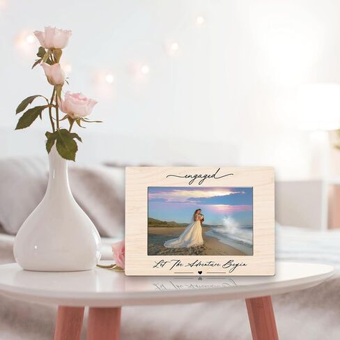 Mr and Mrs 4x6 Picture Frame, Mr and Mrs Gifts, Wedding Gifts for Newlyweds Couples Bride and Groom, Just Married Gifts, Honeymoon Gifts, Wedding Picture Photo Frames for Desk Decor in Kuwait