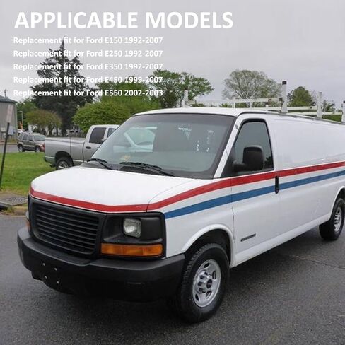 استبدال المرآة الجانبية للركاب لـ Ford E150 1992-2007 E250 1992-2007 E350 1992-2007 E450 1999-2007 E550 2002-2003-Glass Glass ، View View Glass in Saudi Arabia