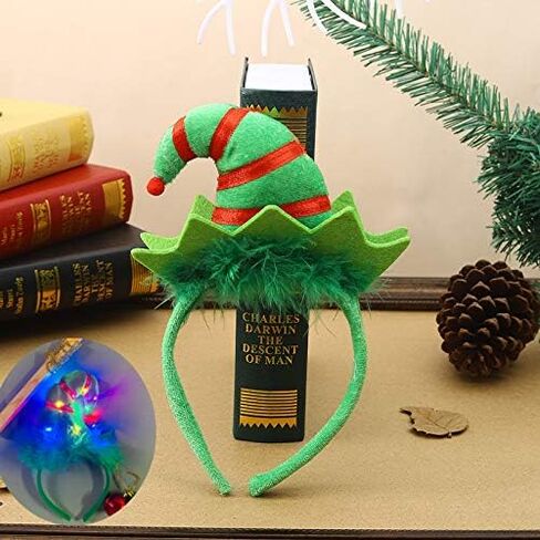 Creative Elves Headband Christmas Elf Costume Headwear Elf Hair Hoop for Christmas Party Accessoriess in Saudi Arabia