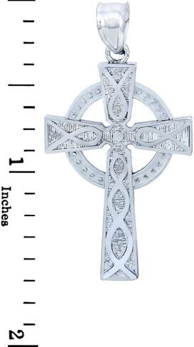 Claddagh Gold 925 Sterling Silver Trinity Cross Pendant in Saudi Arabia