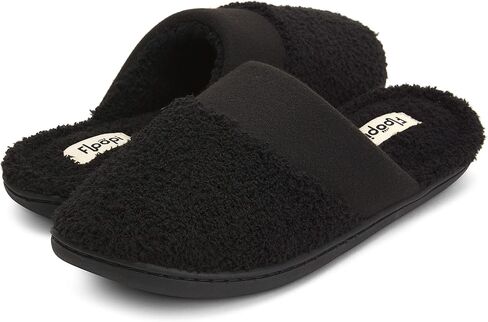 Floopi Womens Super Super Super Love Tee Slippers مع Terry Terry العلوي/النعل الفرنسي ورغوة الذاكرة ورغبة مطاطية in Kuwait