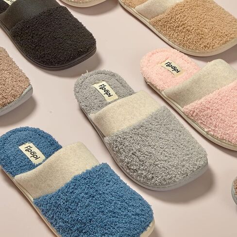 Floopi Womens Super Super Super Love Tee Slippers مع Terry Terry العلوي/النعل الفرنسي ورغوة الذاكرة ورغبة مطاطية in Kuwait