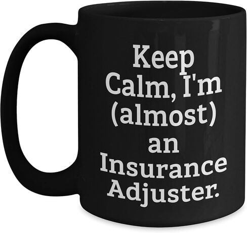 Insurance Adjuster Gifts from Mom to Son, Funny Black Coffee Mug for Christmas in Saudi Arabia