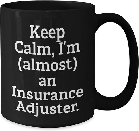 Insurance Adjuster Gifts from Mom to Son, Funny Black Coffee Mug for Christmas in Saudi Arabia