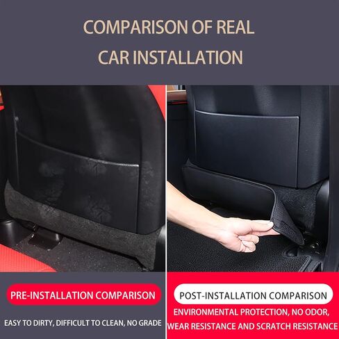 for Lexus RX350 450 500h NX300 ES300 350h Back Seat Child Kick Mats,car seat Back Protector 2005-2023 All Model Car Rear seat Protective pad PU Leather Black 2pcs in Saudi Arabia
