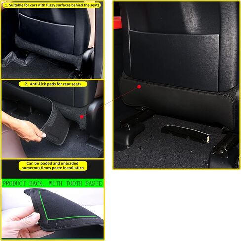 for Lexus RX350 450 500h NX300 ES300 350h Back Seat Child Kick Mats,car seat Back Protector 2005-2023 All Model Car Rear seat Protective pad PU Leather Black 2pcs in Saudi Arabia