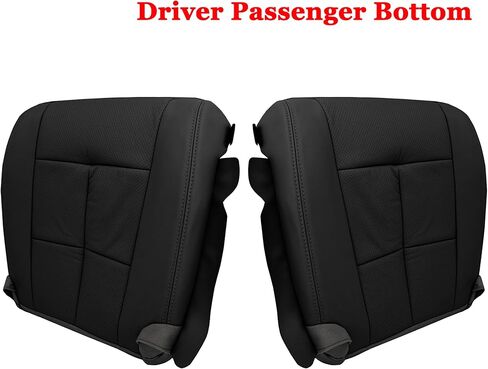 Driver & Passenger Bottom Microfiber Leather Seat Cover Fits for Lincoln Navigator 2007-2014 Tan in Saudi Arabia