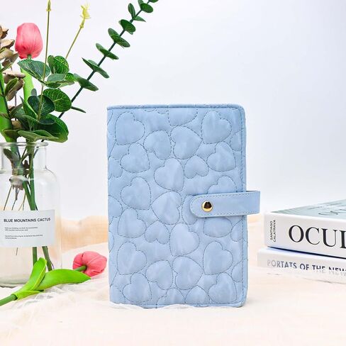 A6 Binder Binder Gold Pu Leather Cover Cover 6 Rings Rings Wover Leaf Noteboor Wover مع إغلاق مشبك مغناطيسي لـ Planner Traveler Journal (A6 ، الذهب) in Kuwait