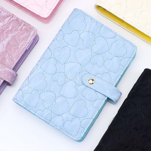 A6 Binder Binder Gold Pu Leather Cover Cover 6 Rings Rings Wover Leaf Noteboor Wover مع إغلاق مشبك مغناطيسي لـ Planner Traveler Journal (A6 ، الذهب) in Kuwait