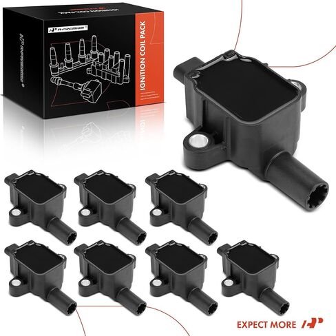 A-Premium Engine Ignition Coil Pack Compatible with Ford F-250/F-350/F-450/F-550/F-600 Super Duty 2020-2022, F-53 Motorhome Chassis, F-59 Commercial Stripped Chassis, E-350/E-450 Super Duty, 8-PC Set in Saudi Arabia