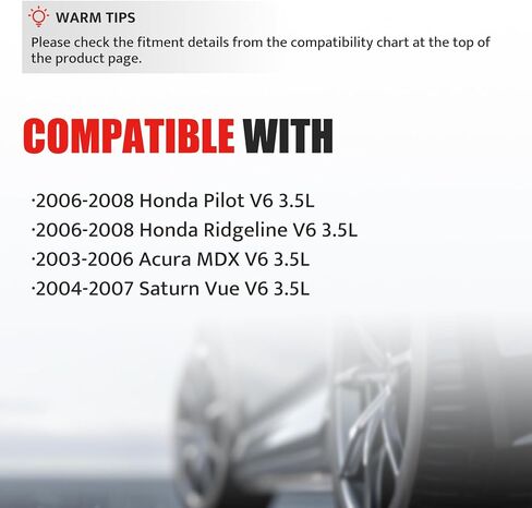 حزمة ملفات الإشعال الإشعال الإشعال مجموعة ملائمة لـ V6 3.5L 2006 2007 2008 Honda Pilot Ridgeline ، 2003-2006 Acura MDX ، 2004-2007 Saturn Vue ، UF400 ، مجموعة 6 in Saudi Arabia