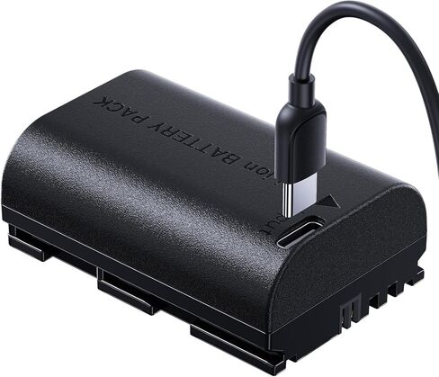 llano LP-E6NH Battery (USB-C Input) 2400mAh Replacement Battery Pack for Canon EOS R7 R5 R6 R6 II R, 5DIV, 6DII, 7DII, 80D, 90D Black in Kuwait