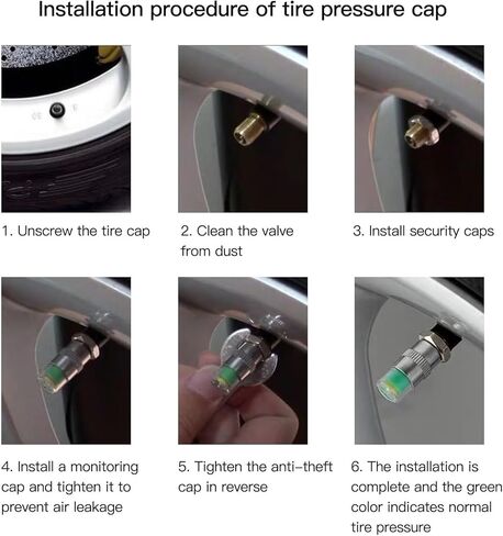 8 PCS CAR CAR TIRE VALVE CATS ، MONITION LUSSION MONITOR in Kuwait